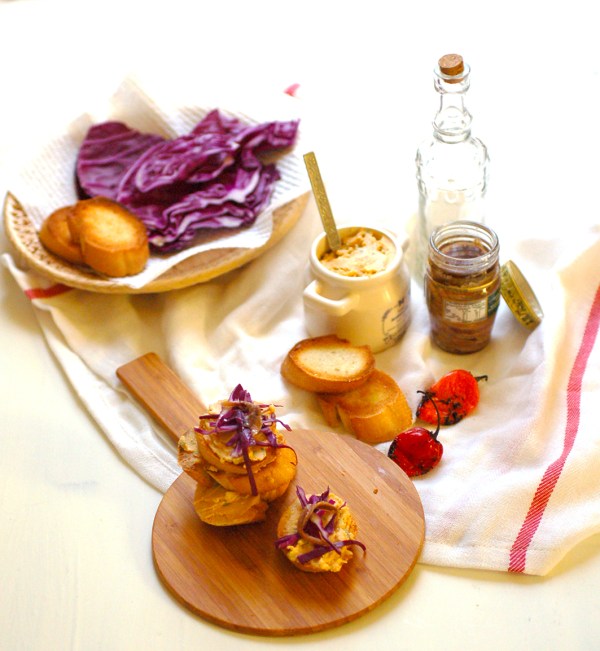 Ricotta Sweet potato crostini 3